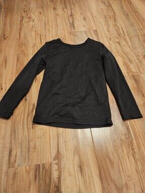 Swiss Tech Kids Black Long-Sleeve Crew Tee 4t-5t